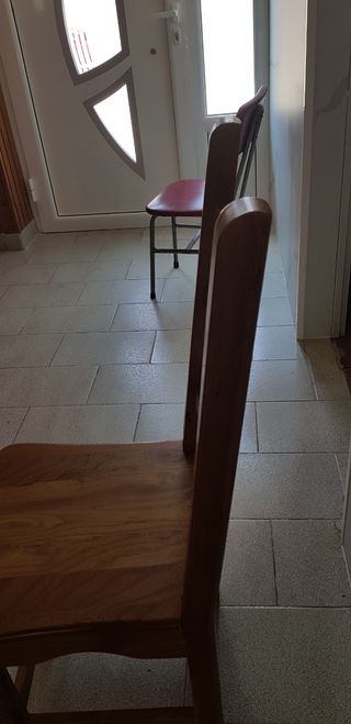 Sillas de negrillo rústicas