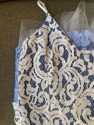 Vestido azul corto para eventos