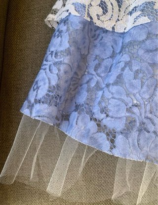 Vestido azul corto para eventos