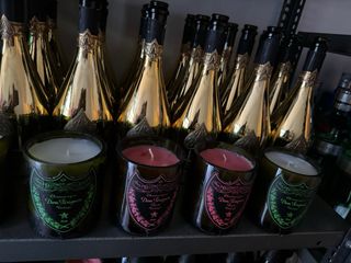 Candele dom perignon luminose
