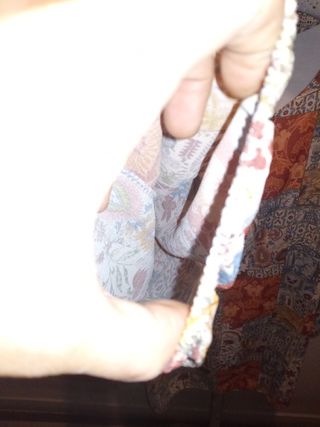 Vestido con magas transparente estampado talla S M