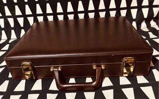 Maletín de cuero aunténtico vintage