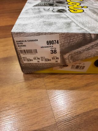 Sandalias cangrejeras Lois niño N°38 poco usadas