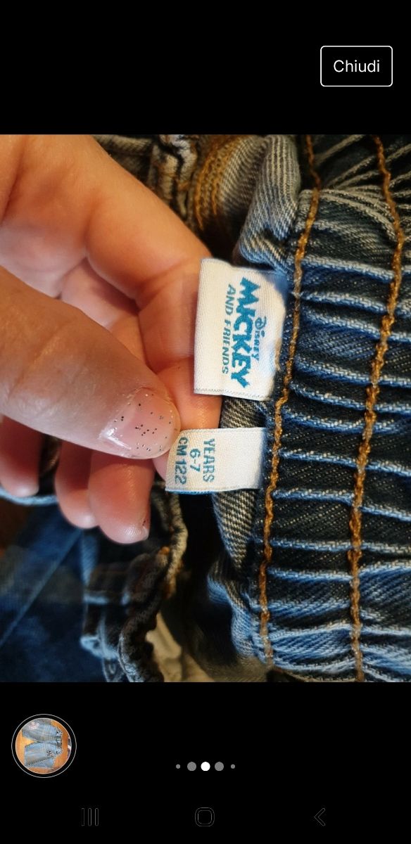Jeans bambina 6-7 anni