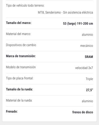 Bicicleta de montaña