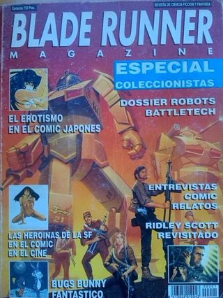 BLADE RUNNER MAGAZINE RETAPADO NÚMEROS 1 A 3