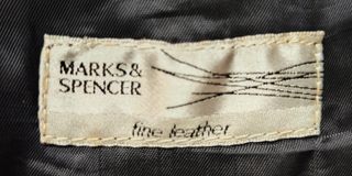 CHAQUETA CUERO NEGRA MARKS & SPENCER NUEVA