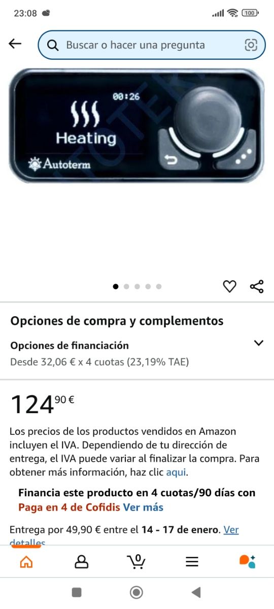 Pantalla digital autoterm planar 2d 4d
