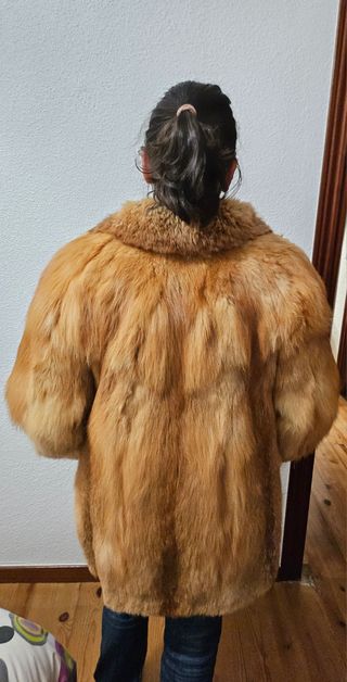 Chaquetón piel zorro rojo