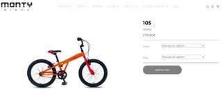 BICICLETA MONTY PARA NIÑO