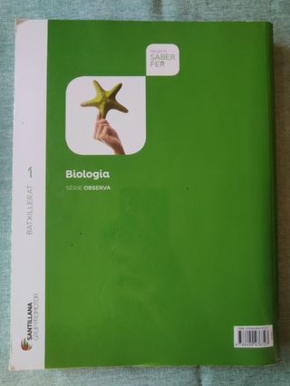 Libro de texto Biologia 1o de Bachillerato