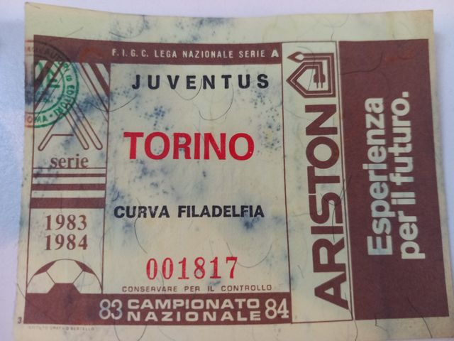 JUVENTUS n. 4 biglietti Serie A 1983/84