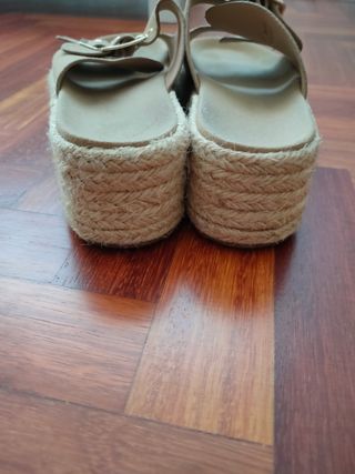 Sandalias cuña esparto 