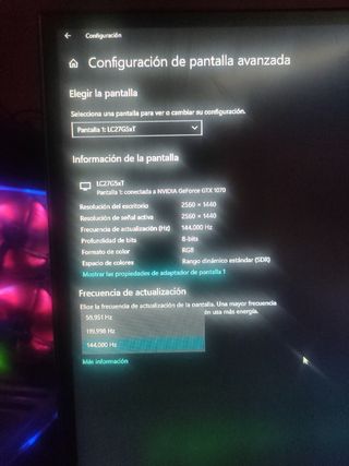 Monitor 144hz 2560x1440p (2k)
