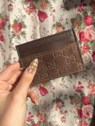 Portacarte Gucci Emblem Marrone