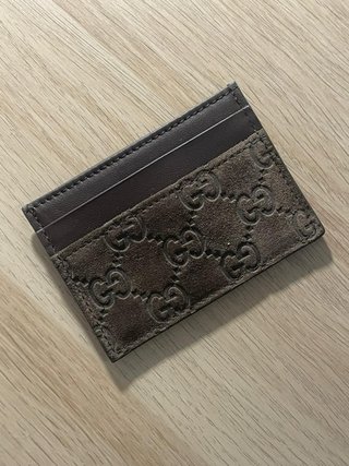 Portacarte Gucci Emblem Marrone