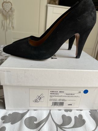 Zapatos salon piel vuelta