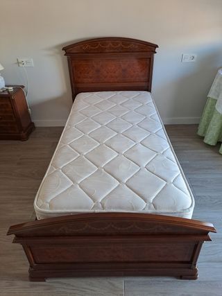 Cama de 90 completa con colchón y almohadón