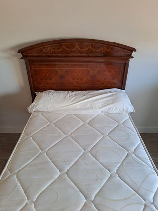 Cama de 90 completa con colchón y almohadón