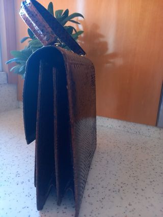 Bolso de piel de serpiente