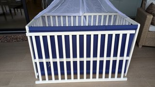 Cuna colecho de madera 120x60