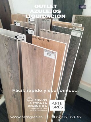 Liquidación Azulejos OUTLET Imitación Madera