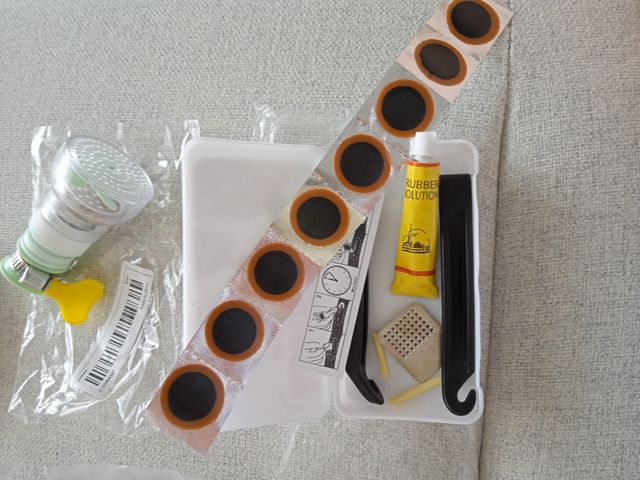 Conjunto de reparador furo bicicleta 🚳