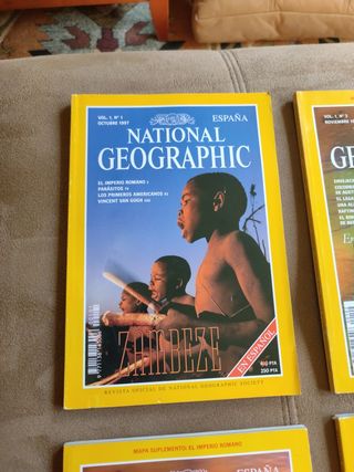 Lote 4 revistas NATIONAL GEOGRAPHIC 1997