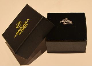 SORTIJA DE ORO BLANCO 18K/1.4Gr