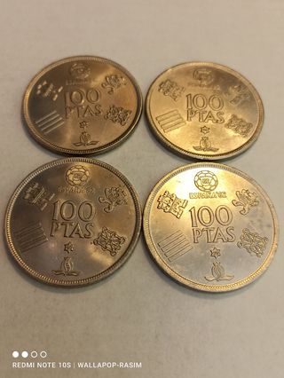 100 PESETAS 1980-4 MONEDAS MUNDIAL 82