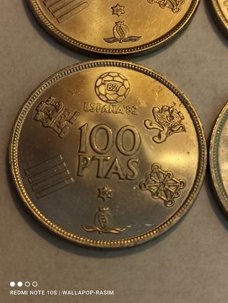 100 PESETAS 1980-4 MONEDAS MUNDIAL 82