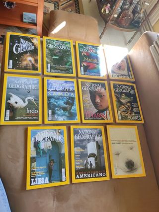 Lote de 11 revistas NATIONAL GEOGRAPHIC