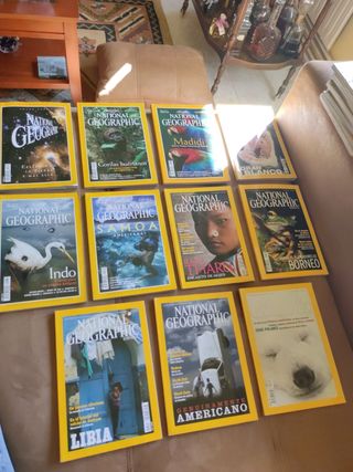 Lote de 11 revistas NATIONAL GEOGRAPHIC