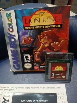 The Lion King - Game Boy Color Nintendo