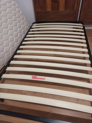 Cama colchon + somier 105cm