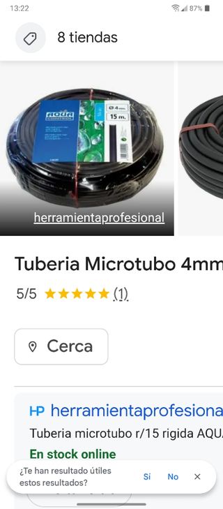 Tuberia microtubo
