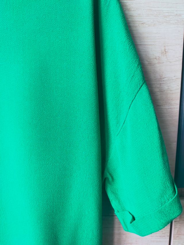 Camisa verde manga corta