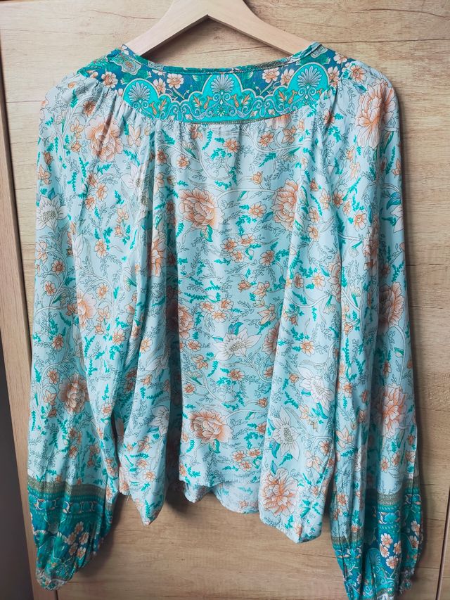 Camisa de flores manga larga