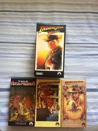 LA TRILOGÍA DE INDIANA JONES EN VIDEO VHS