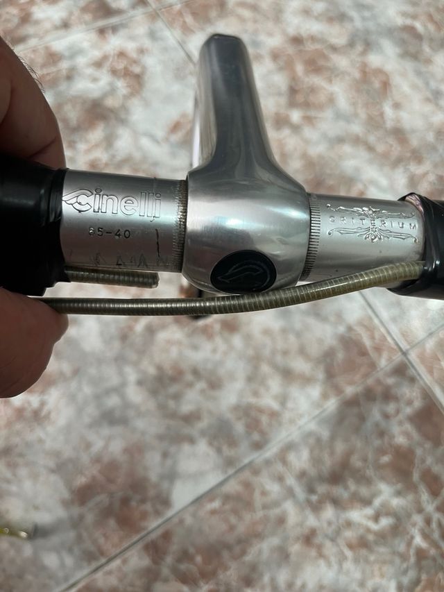 Potencia y manillar cinelli