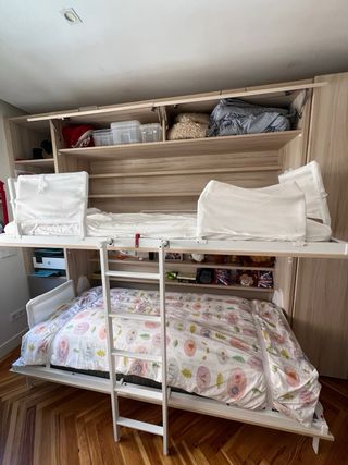 Litera abatible horizontal con armario nueva