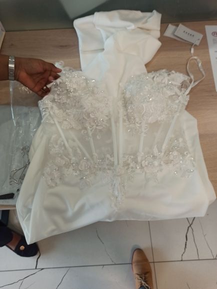 Vestido de novia de encaje floral Romántico