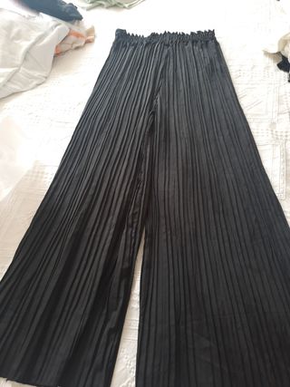 Pantaloni a palazzo plissettato estivi