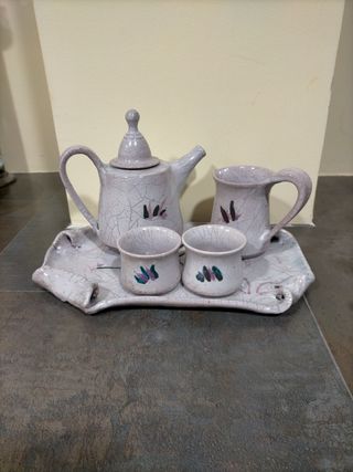 JUEGO DE CAFÉ CERÁMICO VINTAGE