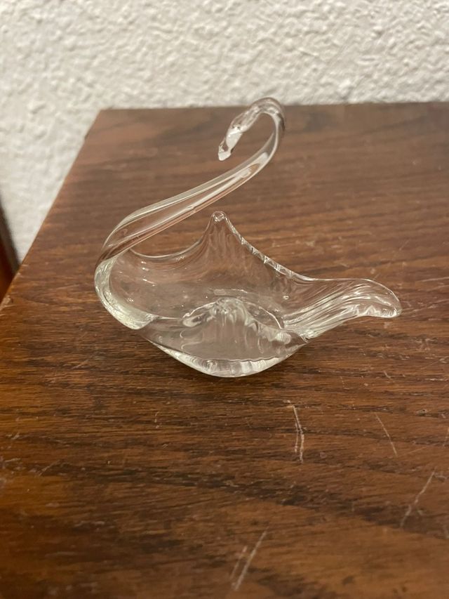 Cisne de cristal antiguo