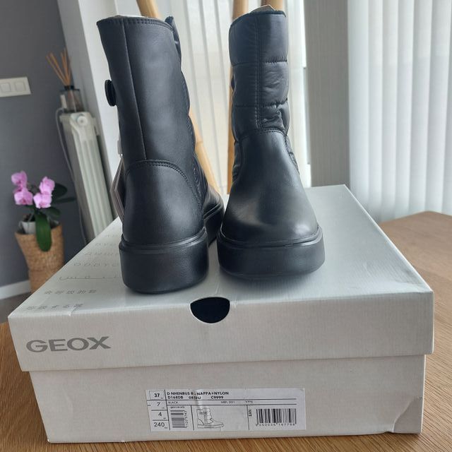 T37 Botas Geox Nhenbus Nuevas Piel y relleno frío