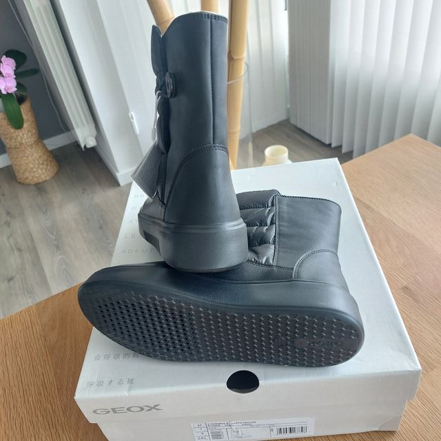 T37 Botas Geox Nhenbus Nuevas Piel y relleno frío