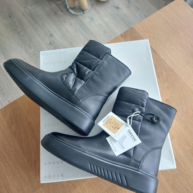 T37 Botas Geox Nhenbus Nuevas Piel y relleno frío