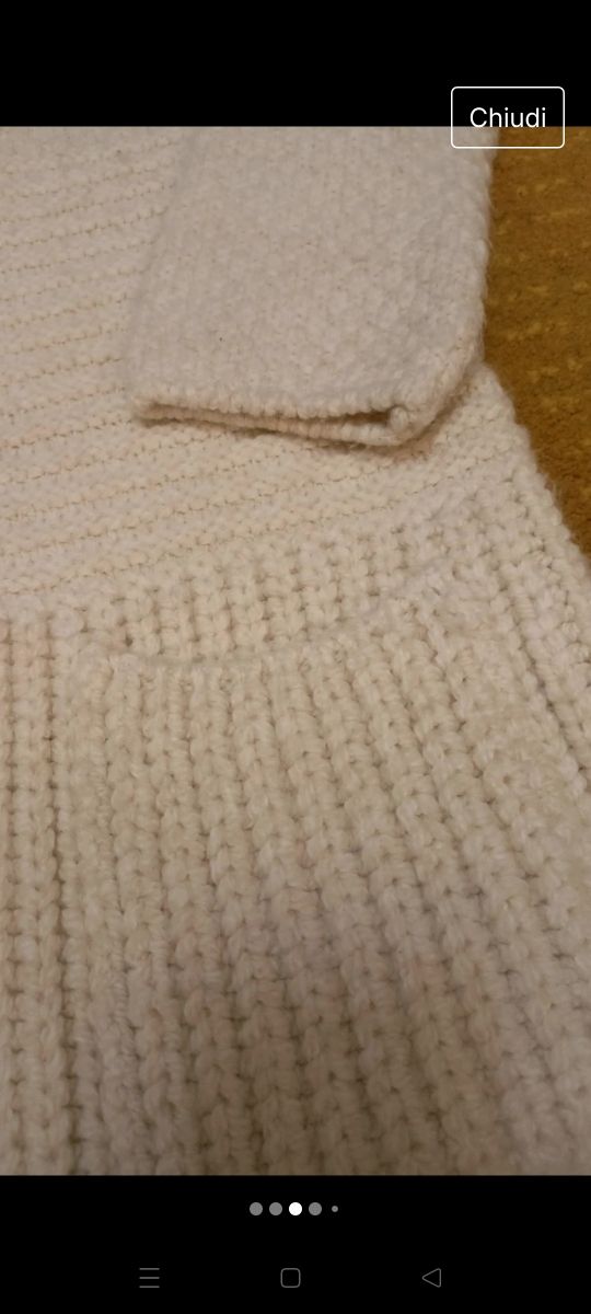 Cappottino bianco di lana