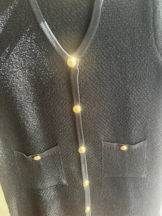 Vestido corto negro Massimo Dutti Chanel Mas